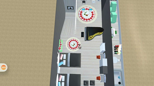 樱花校园模拟器黑白色系海景房 房子建设展示