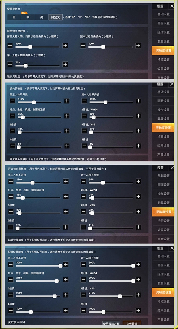 和平精英DYG病狂哥哥灵敏度