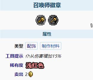 泰拉瑞亚召唤师饰品