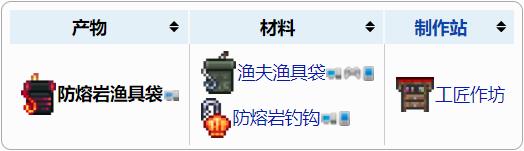泰拉瑞亚防熔岩渔具袋
