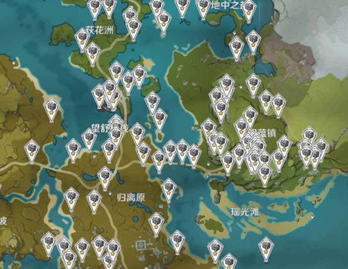 原神普通宝箱位置