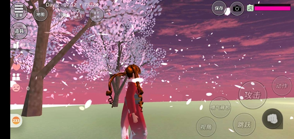 樱花校园模拟器樱花校园傍晚很美