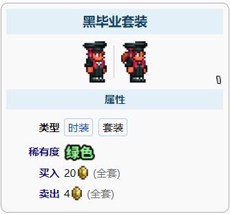 泰拉瑞亚黑毕业套装