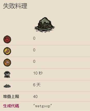 饥荒失败料理