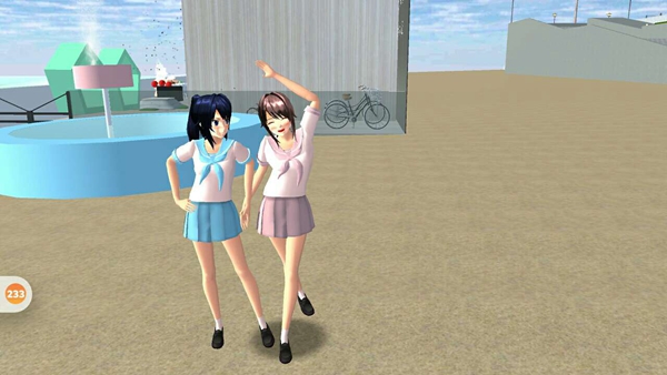 樱花校园模拟器黑白色系海景房