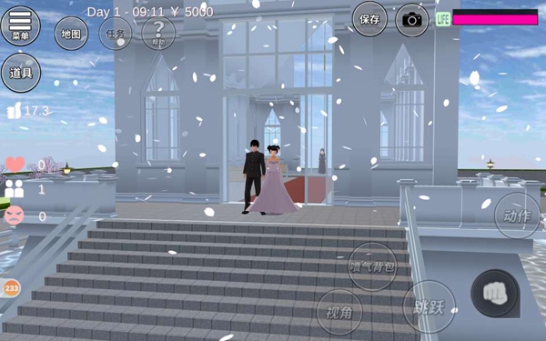 樱花校园模拟器简单的婚纱照