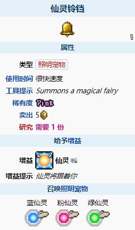 泰拉瑞亚仙灵铃铛