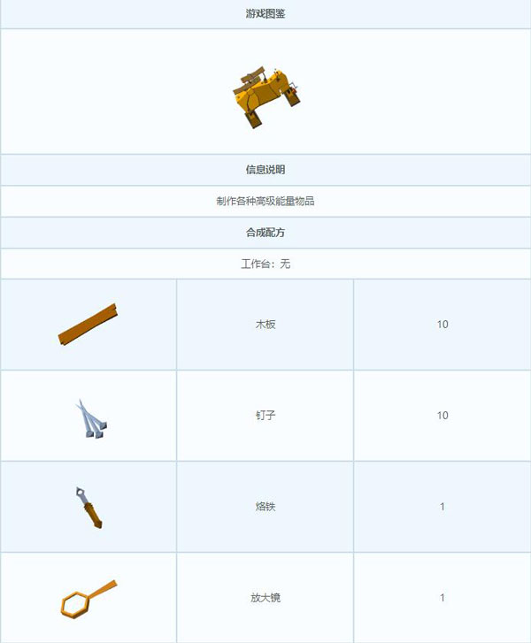 艾兰岛能量工作台