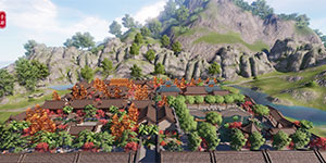 天涯明月刀手游家园二维码分享 QQ区对称四合院家园数据