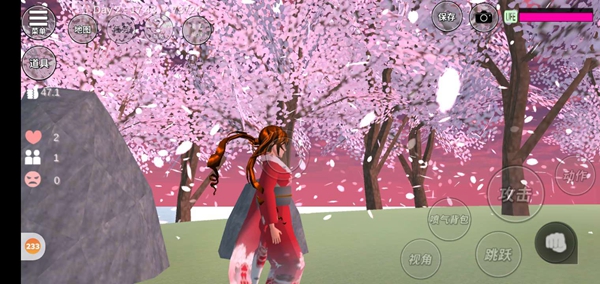 樱花校园模拟器樱花校园傍晚很美