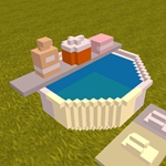 迷你世界微缩模型怎么做 浴池制作教程