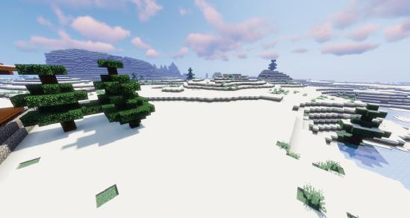 我的世界雪地建筑图片