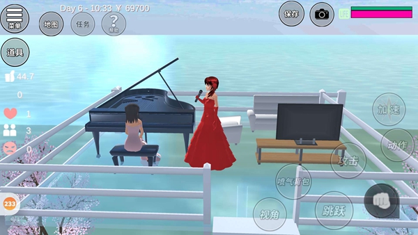 樱花校园模拟器一个海景房