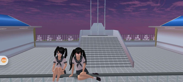 樱花校园模拟器一起看夕阳