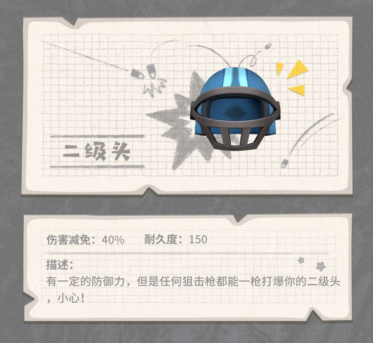 香肠派对二级头怎么样 香肠派对二级头护甲装备图鉴