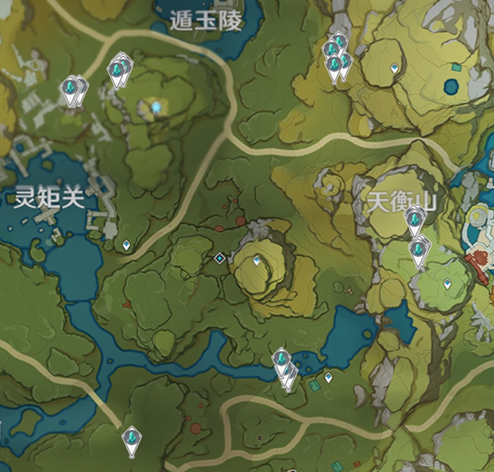 原神水晶块分布