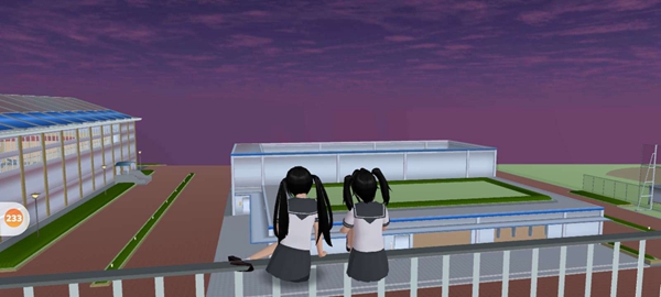 樱花校园模拟器一起看夕阳