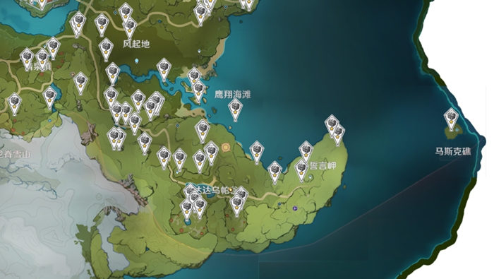 原神普通宝箱位置