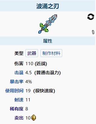 泰拉瑞亚波涌之刃