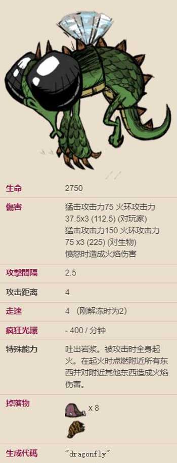 饥荒龙蝇