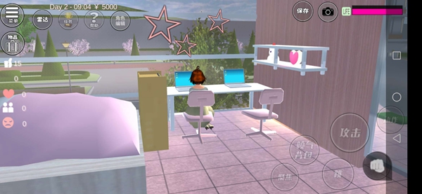 樱花校园模拟器粉白色别墅