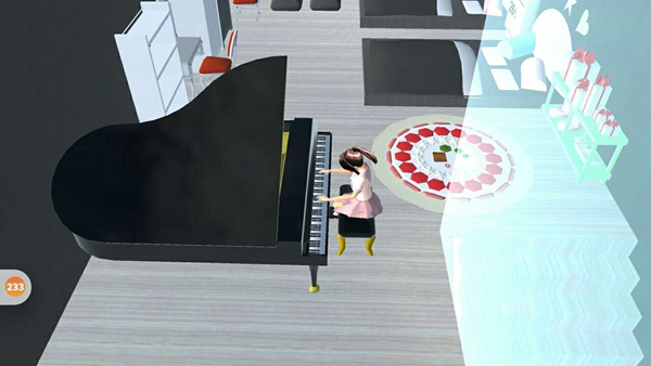 樱花校园模拟器黑白色系海景房