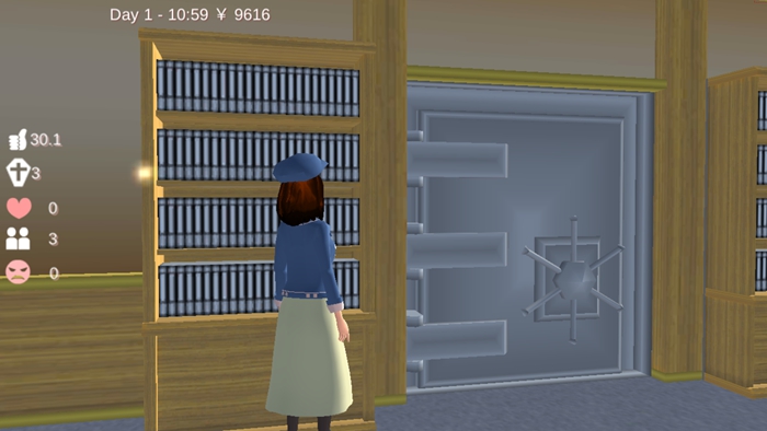 樱花校园模拟器获得税务局的金条