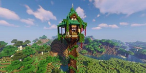 我的世界春日高塔建筑教程 快来装点你的家