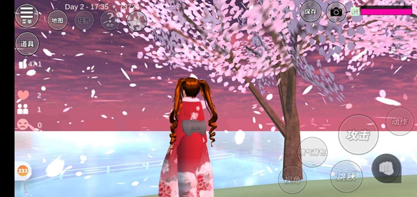 樱花校园模拟器樱花校园傍晚很美