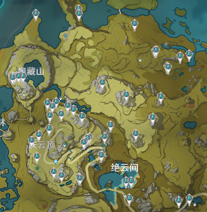 原神水晶块分布
