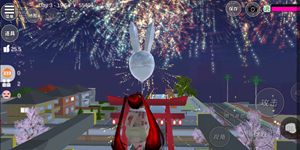 樱花校园模拟器参加神社祭典 美图欣赏