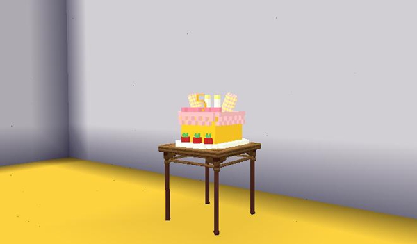 迷你世界蛋糕微缩模型