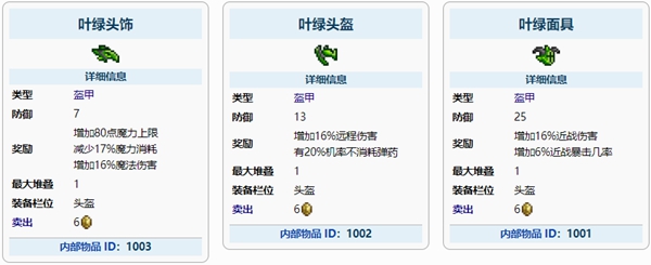 泰拉瑞亚叶绿盔甲