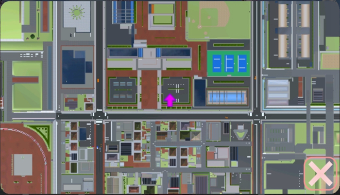 学校的红色轿车