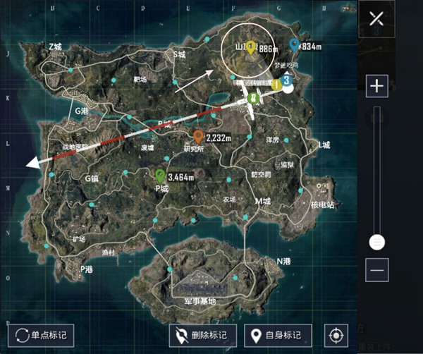 和平精英山顶废墟