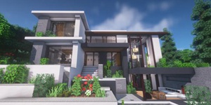 我的世界不敢高攀的豪宅 建好了不敢住