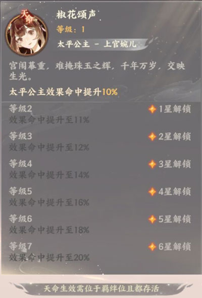 忘川风华录太平公主天命