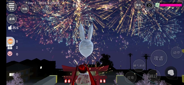 樱花校园模拟器参加神社祭典