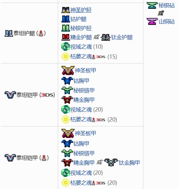 泰拉瑞亚泰坦盔