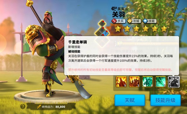 万国觉醒关羽觉醒技能