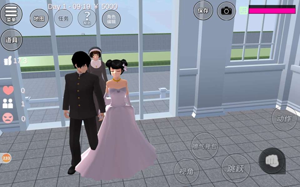 樱花校园模拟器简单的婚纱照