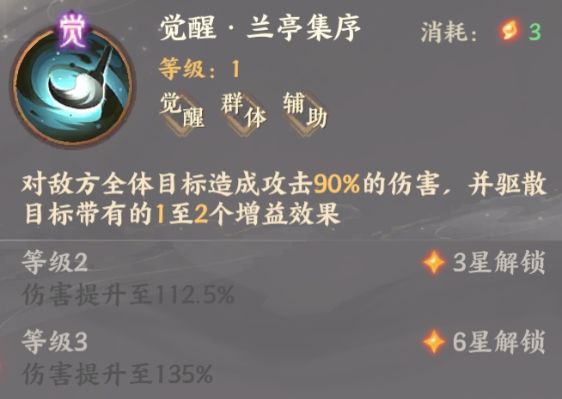 忘川风华录王羲之觉醒技能