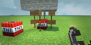 我的世界简单TNT大炮制作教程 红石解压利器