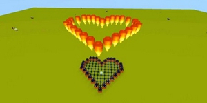 迷你世界心形烟花怎么做 心形烟花制作教程