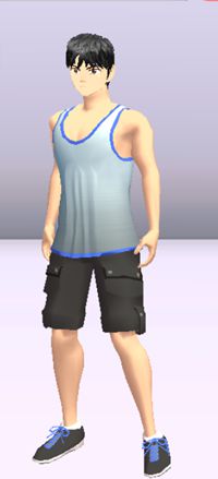 樱花校园模拟器便服夏7衣服 男性便服:夏7服装介绍