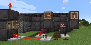 我的世界红石密码门教程 高科技防盗秘籍