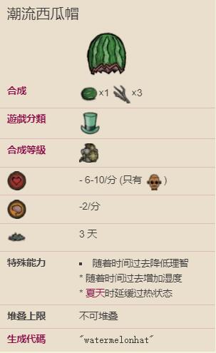 饥荒西瓜帽