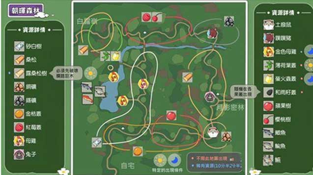 小森生活朝晖森林资源详解 朝晖森林资源分布位置一览